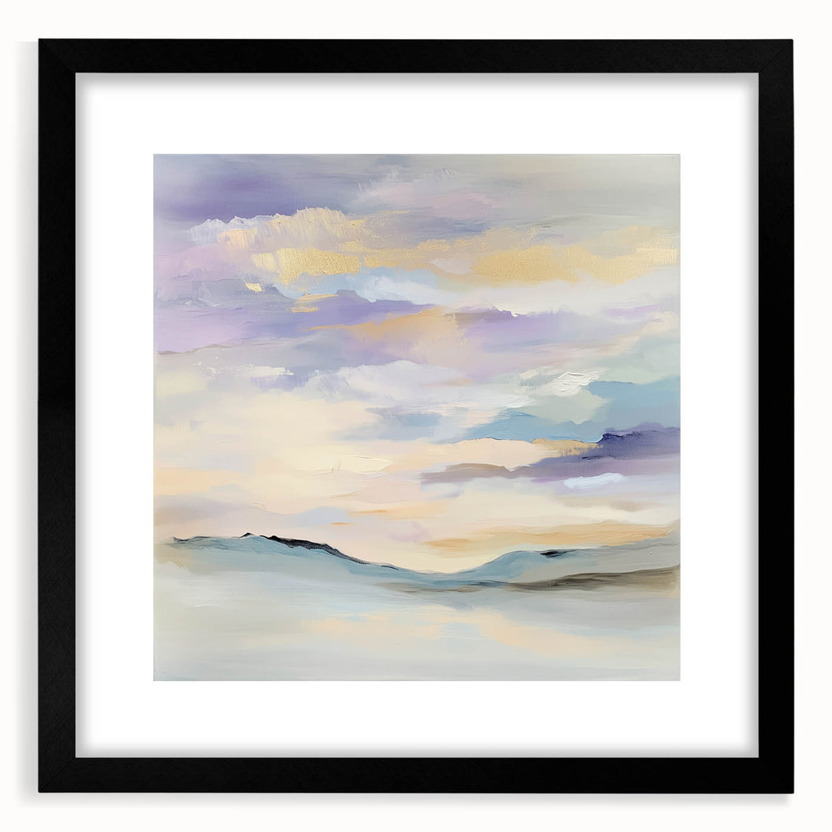 Minimalist Abstract Wall Art – Pastel Modern Landscape Canvas