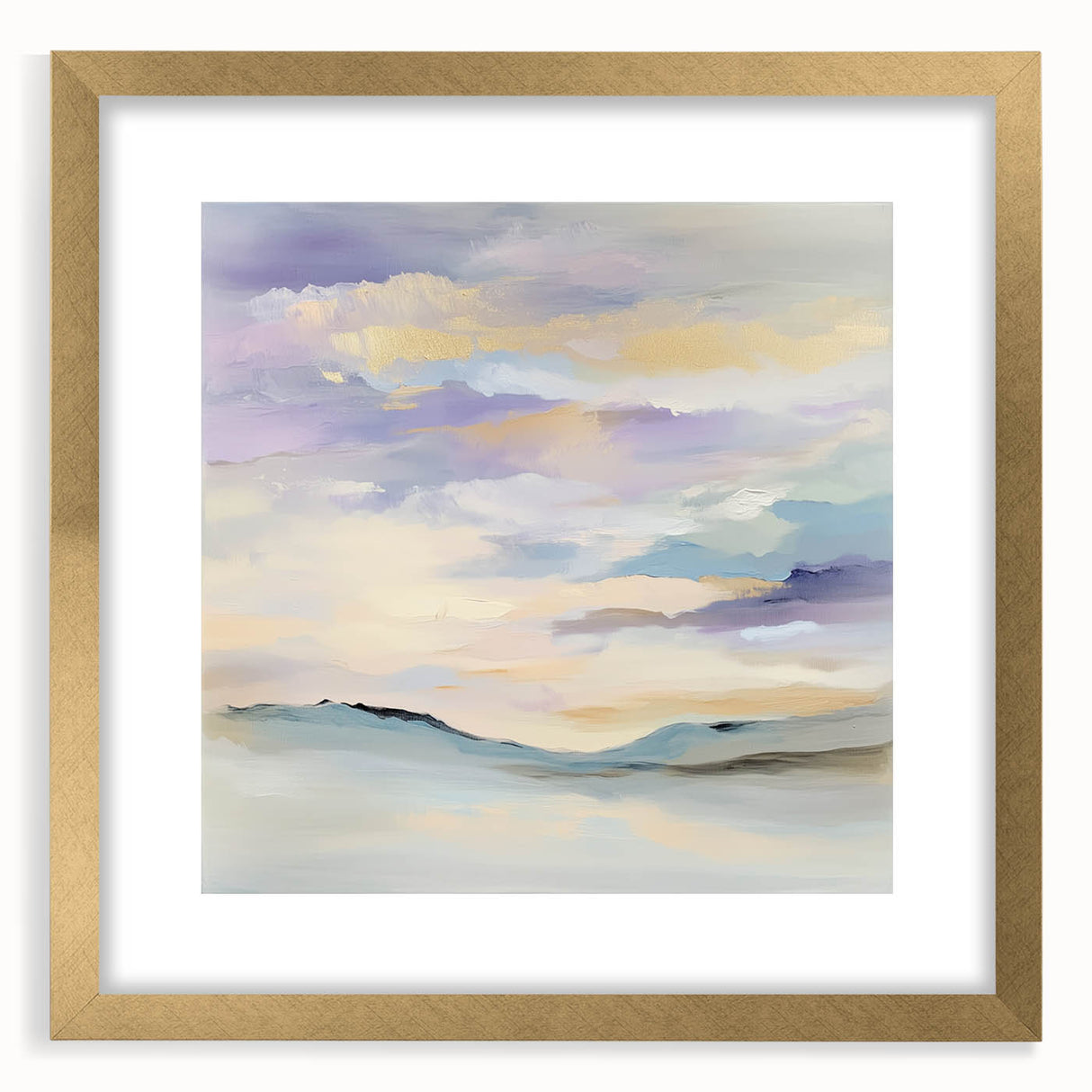 Minimalist Abstract Wall Art – Pastel Modern Landscape Canvas