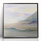 Minimalist Abstract Wall Art – Pastel Modern Landscape Canvas