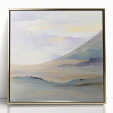Minimalist Abstract Wall Art – Pastel Modern Landscape Canvas