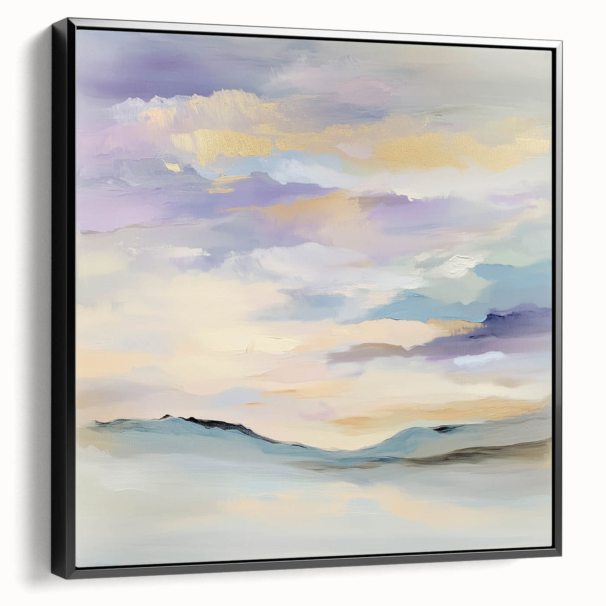 Minimalist Abstract Wall Art – Pastel Modern Landscape Canvas