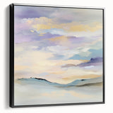 Minimalist Abstract Wall Art – Pastel Modern Landscape Canvas
