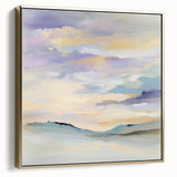 Minimalist Abstract Wall Art – Pastel Modern Landscape Canvas