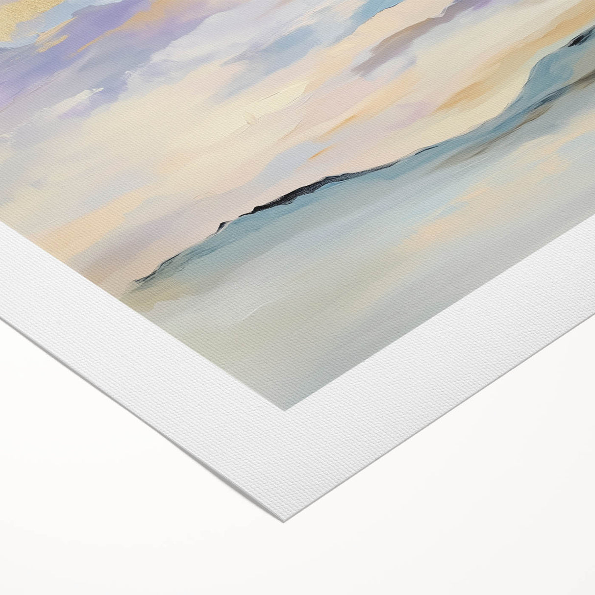 Minimalist Abstract Wall Art – Pastel Modern Landscape Canvas