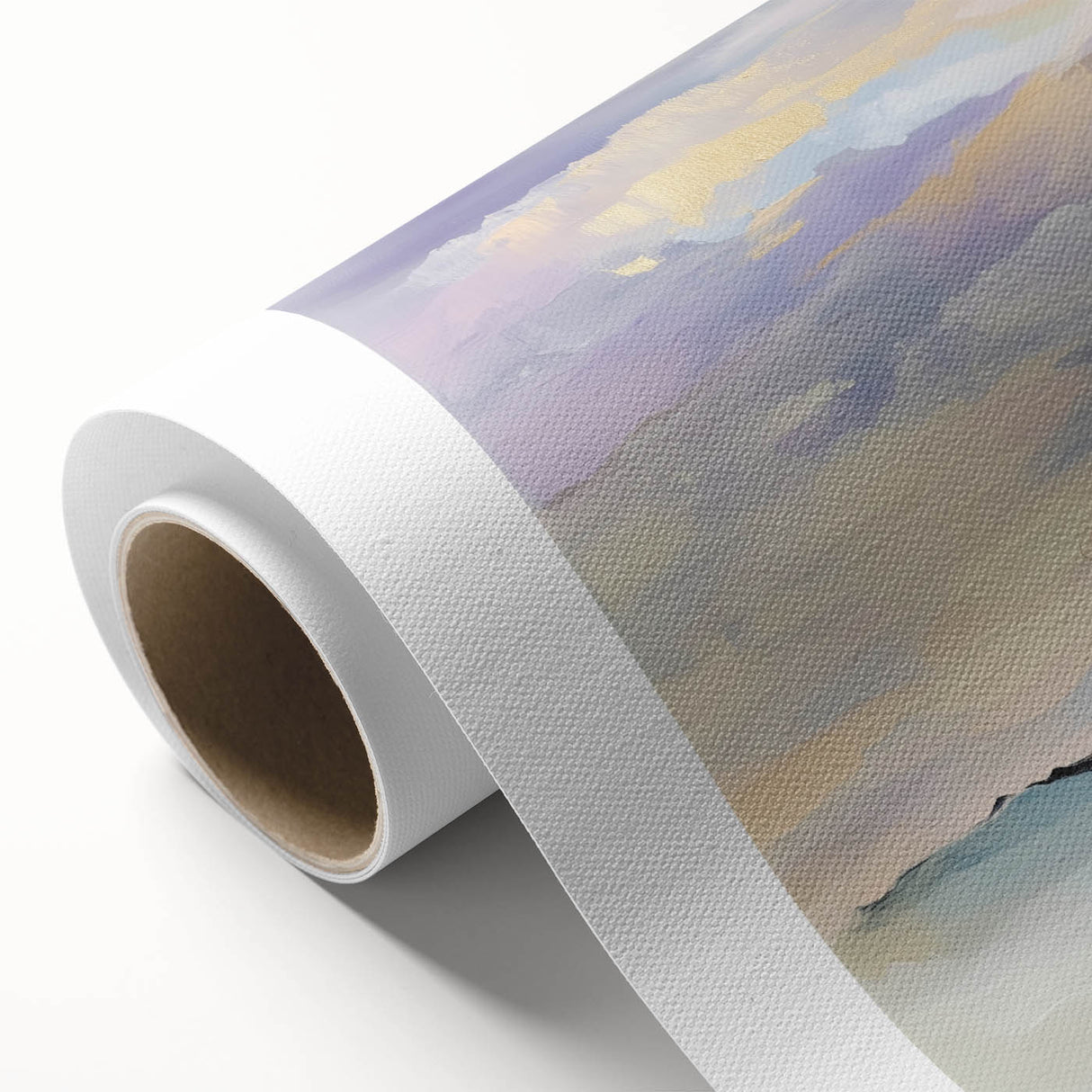 Minimalist Abstract Wall Art – Pastel Modern Landscape Canvas