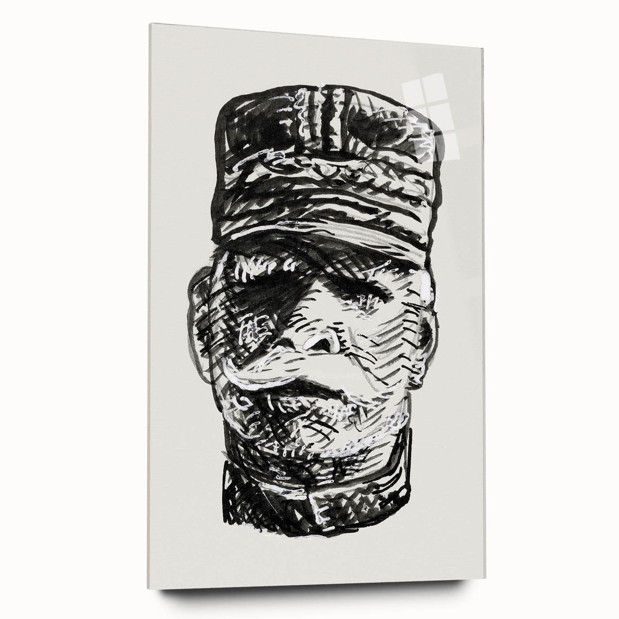 Expressionist Art - Portrait of General Joffre Abstract Wall Art