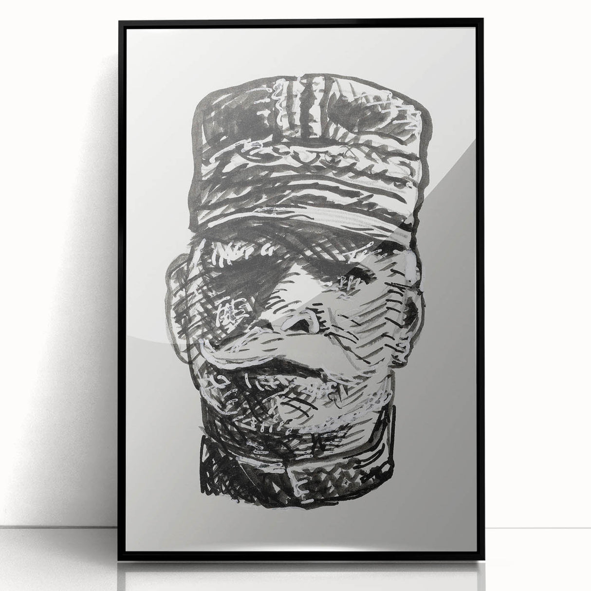 Expressionist Art - Portrait of General Joffre Abstract Wall Art