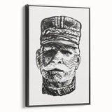 Expressionist Art - Portrait of General Joffre Abstract Wall Art