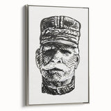 Expressionist Art - Portrait of General Joffre Abstract Wall Art