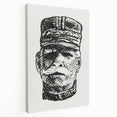 Expressionist Art - Portrait of General Joffre Abstract Wall Art