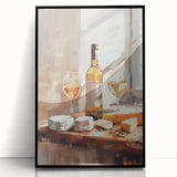 Large abstract wall art in black and white, acrylic print in a black frame, ideal for modern art wall decor.