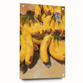 Large abstract wall art depicting assorted fruits in vibrant colors on acrylic glass.