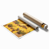 Extra large wall art featuring an assortment of vibrant fruits on a rolled canvas, ideal for kitchen or dining area decor.