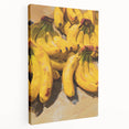 Large art on stretched canvas depicting assorted fruits in vibrant colors, ideal for kitchen wall art.