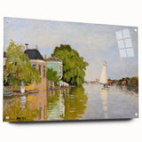 Impressionist Landscape Wall Art - Houses on the Achterzaan by Monet