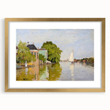 Impressionist Landscape Wall Art - Houses on the Achterzaan by Monet