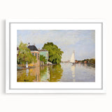 Impressionist Landscape Wall Art - Houses on the Achterzaan by Monet