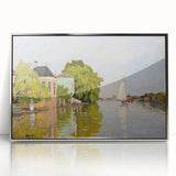 Impressionist Landscape Wall Art - Houses on the Achterzaan by Monet