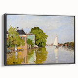 Impressionist Landscape Wall Art - Houses on the Achterzaan by Monet