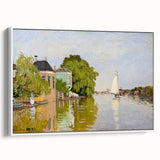 Impressionist Landscape Wall Art - Houses on the Achterzaan by Monet