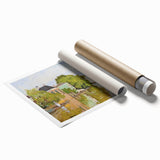 Impressionist Landscape Wall Art - Houses on the Achterzaan by Monet