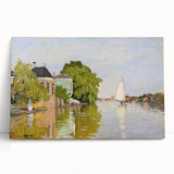 Impressionist Landscape Wall Art - Houses on the Achterzaan by Monet