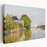 Impressionist Landscape Wall Art - Houses on the Achterzaan by Monet