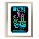 Led Zeppelin 1972 North American Tour Poster | Retro Music Wall Art