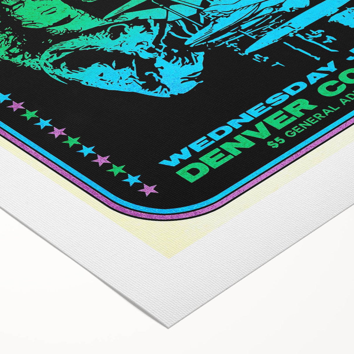 Led Zeppelin 1972 North American Tour Poster | Retro Music Wall Art