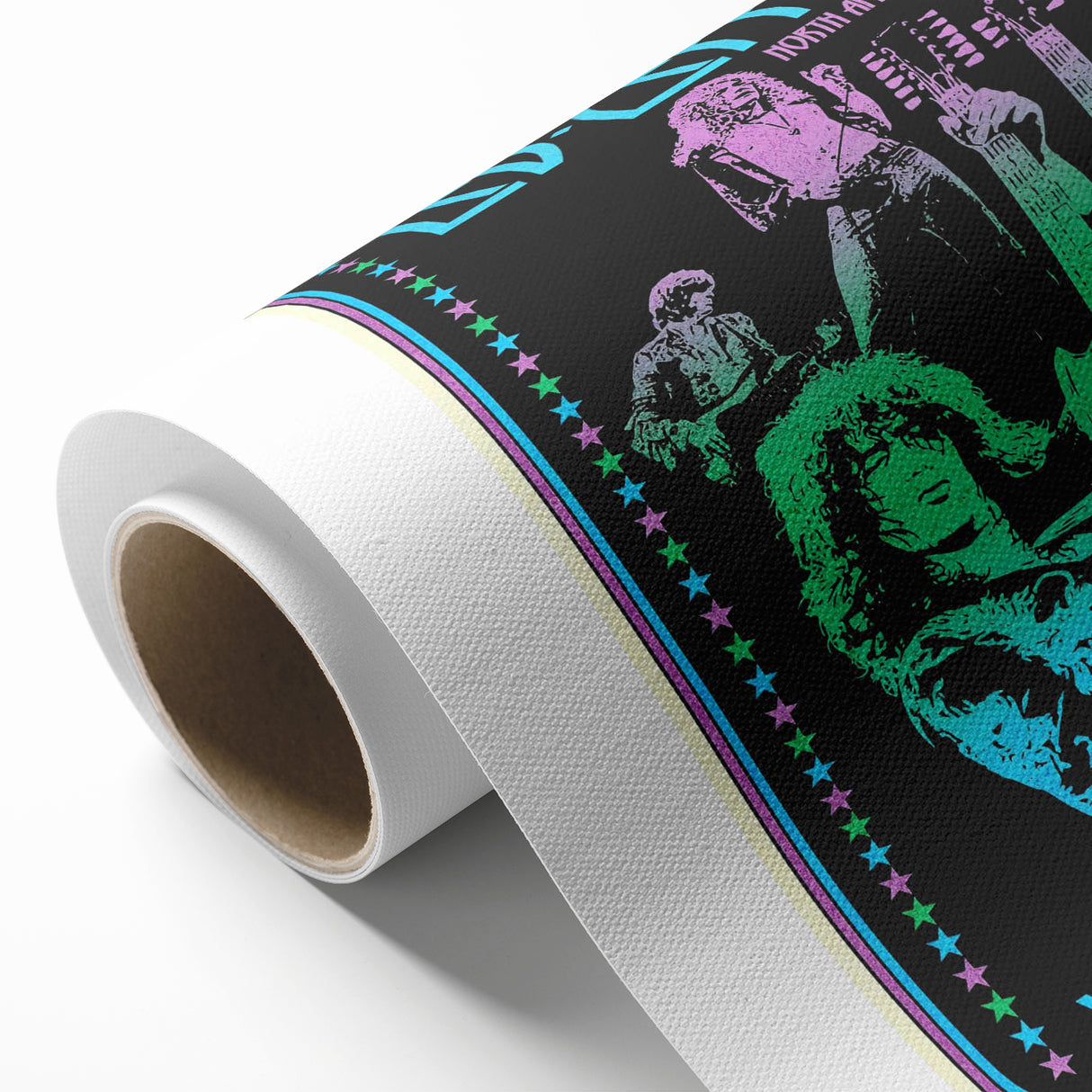 Led Zeppelin 1972 North American Tour Poster | Retro Music Wall Art