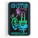 Led Zeppelin 1972 North American Tour Poster | Retro Music Wall Art