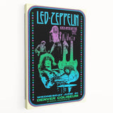 Led Zeppelin 1972 North American Tour Poster | Retro Music Wall Art