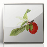 Detailed Art Realism - Vintage Plum Botanical Wall Art Print