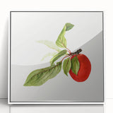 Detailed Art Realism - Vintage Plum Botanical Wall Art Print