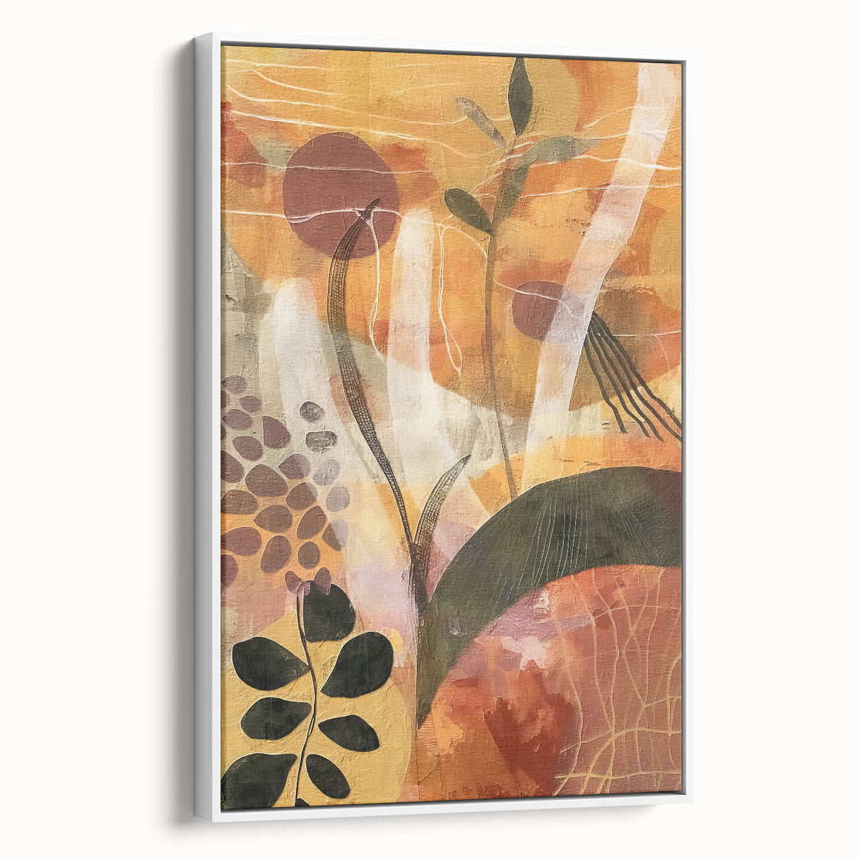 Vintage poster art featuring a colorful autumn scene on extra large framed canvas, ideal for living room decor.