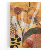 Black and white large art canvas featuring a minimalist fall tree design, ideal for kitchen wall art.