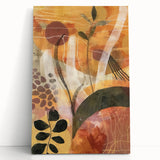 Large black and white canvas print of a fall scene with bare trees, ideal for kitchen wall art or bedroom ambiance.