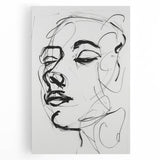 Vibrant abstract figurative stretched canvas artwork showcasing bold colors and dynamic shapes, ideal for modern home decor or art collection.