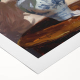 Abstract floral design on rolled canvas showcasing vibrant colors and intricate patterns, ideal for home decor and artistic displays. Packaged securely in a sturdy tube.