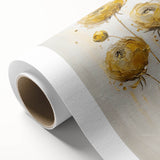 Abstract floral design on rolled canvas, showcasing vibrant colors and intricate patterns, perfect for contemporary home decor. Packaged securely in a sturdy tube.