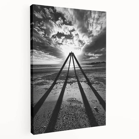 Stretched canvas showcasing an abstract landscape design in vibrant colors, highlighting textured brushstrokes and depth, ideal for modern home decor.