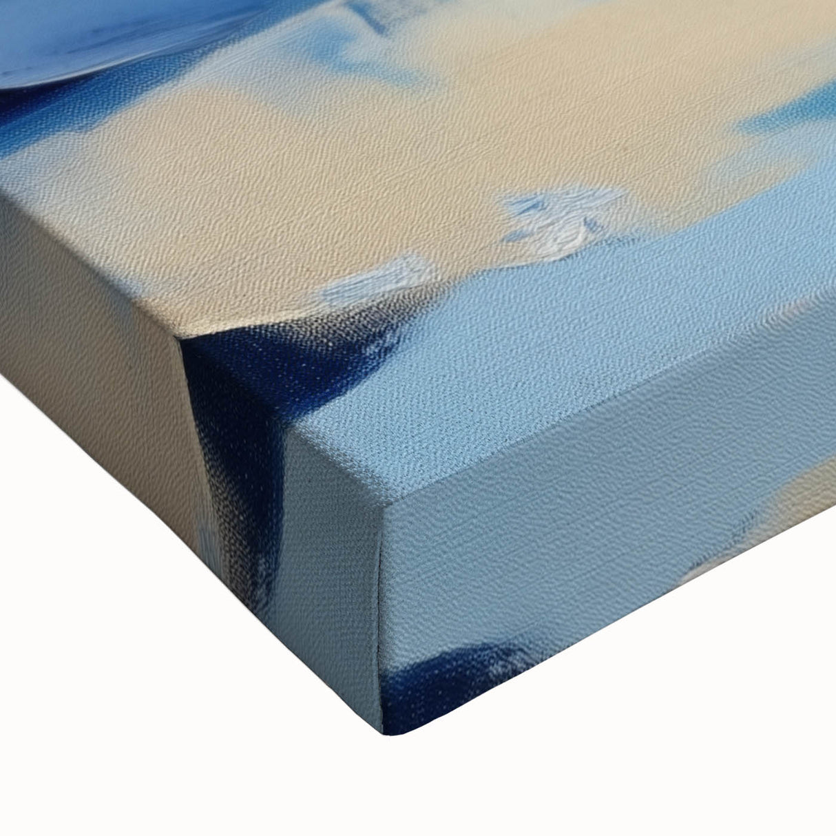 Navy Blue Modern Abstract Wall Art – Contemporary Canvas Decor