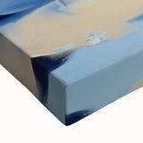 Navy Blue Modern Abstract Wall Art – Contemporary Canvas Decor
