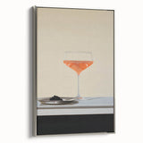 Landscape art painting of a colorful countryside scene on framed canvas, ideal for dining room decor.