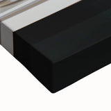 Large art featuring a black and white landscape painting on stretched canvas, suitable for bedroom decor.