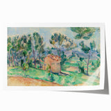 Impressionist Landscape Wall Art - Hunting Cabin in Provence by Cézanne