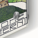 Charming Church Landscape Wall Art - Traditional Easter Decor Print