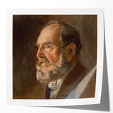 Realistic Wall Art - Portrait Study of an Elderly Man in Classical Realism