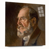 Realistic Wall Art - Portrait Study of an Elderly Man in Classical Realism