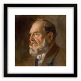 Realistic Wall Art - Portrait Study of an Elderly Man in Classical Realism